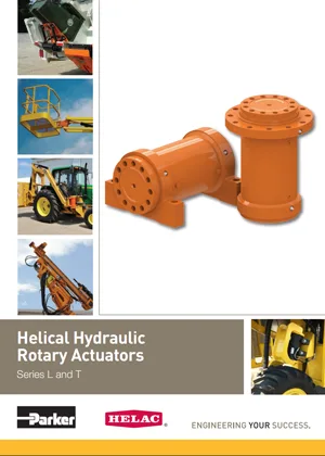 Parker Helical Hydraulic Rotary Actuators Catalog Cover